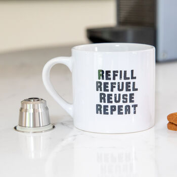 Refill Refuel Nespresso Coffee Pod And Espresso Mug Set, 3 of 7