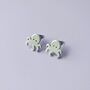 Octopus Stud Earrings In Stainless Steel, thumbnail 1 of 3