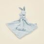 Personalised Blue Super Soft Bunny Comforter, thumbnail 1 of 4