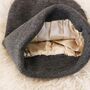 Chemo Headwear Wooly Beanie Hat Satin Lined, thumbnail 2 of 11