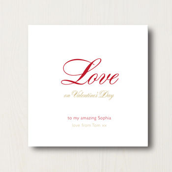 Personalised Lover's Valentine's Day Card, 2 of 2