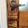 Personalised Do Not Disturb Door Hanger, thumbnail 1 of 2