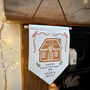 Personalised Santa Stop Here Gingerbread House Wall Hanging, thumbnail 3 of 3