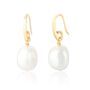 Maja 18ct Gold Vermeil Pearl Drop Earrings, thumbnail 2 of 3