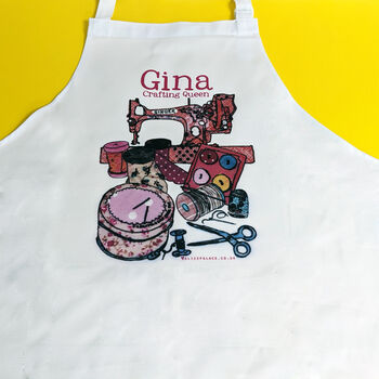 Personalised Sewing Apron, 6 of 9