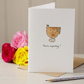 Personalised 'Broody Hen' Handmade Card, 2 of 3