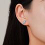 Sterling Silver Kingfisher Stud Earrings, thumbnail 6 of 11