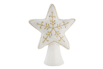 Christmas Felt Gold Star Tree Topper | Festive Decor | Christmas Decoration | Seasonal, 4 of 7