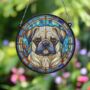 Pug Stained Glass Effect Suncatcher, thumbnail 4 of 6