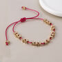 Golden Star Pink Cord Bracelet, thumbnail 2 of 3