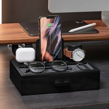 Wooden Charging Station For Men The Hub, 2 of 7