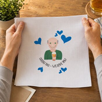 Personalised Hobby Handkerchief Gift For Him, 4 of 11