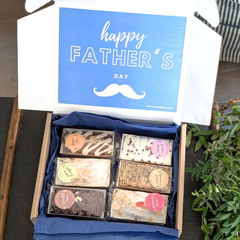 Father's Day Six Mini Loaf Cakes Gift Box, 3 of 5