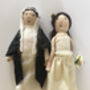 Personalised Knitted Bride And Groom Doll Keepsake, thumbnail 8 of 9