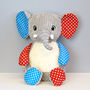 Personalised New Baby Harlequin Soft Toy, thumbnail 4 of 10