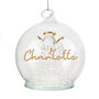 Personalised Christmas LED Angel Light Up Bauble, thumbnail 4 of 4
