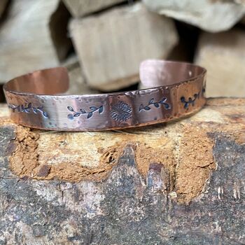 Copper Floral Cuff, 2 of 4