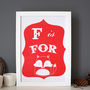F Is For Fox Alphabet Print, thumbnail 1 of 4