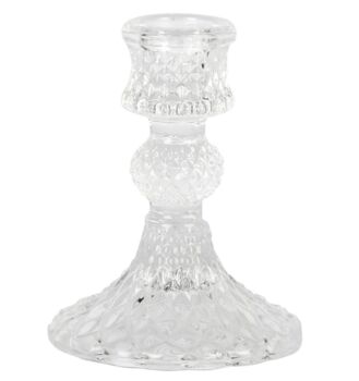 Harlequin Cut Glass Candlestick, 2 of 2