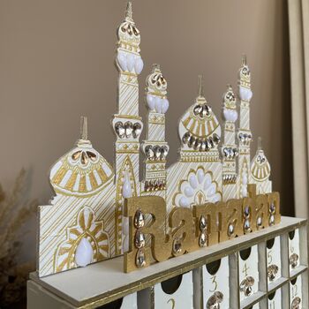 Personalised Aurora Ramadan Countdown Mosque Calendar, 2 of 2