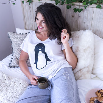 Personalised Women's Penguin Pyjamas, 2 of 6