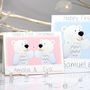 Personalised Bear Twins First Christmas Card, thumbnail 3 of 10