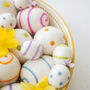 Set Of Felt Easter Egg Hanging Decorations, thumbnail 4 of 8
