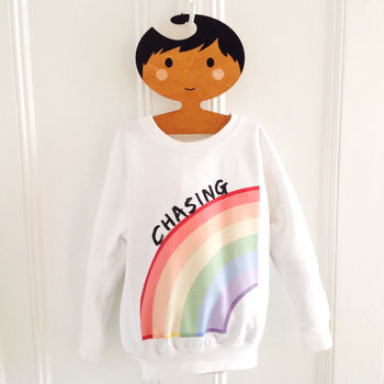 Child's 'Chasing Rainbows' T Shirt And Sweatshirt, 3 of 3