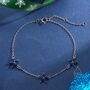 Sterling Silver Tiny Cz Flower Bracelet, thumbnail 5 of 12