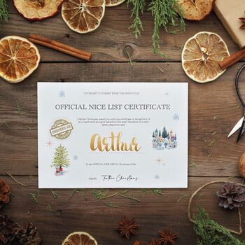 Personalised Nice List Letter From Santa, 5 of 7