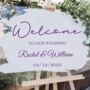 Personalised Wedding Welcome Mirror Sign Sticker, thumbnail 3 of 6