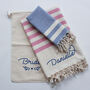 Personalised Bride Gift, Beach Towel Set, thumbnail 1 of 12