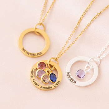 Family Ring And Birthstone Necklace, 2 of 10