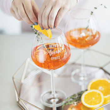 Personalised Aperol Spritz Glass, 3 of 8