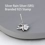 Spider Stud Earrings In Sterling Silver, thumbnail 8 of 12