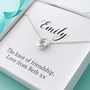 Personalised Friendship Knot Necklace, thumbnail 1 of 7