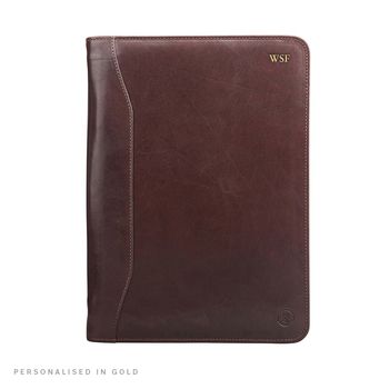 Luxury A4 Leather Conference Folder. 'The Dimaro', 10 of 12