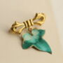 Holly And Ivy Leaf Brooch, thumbnail 2 of 5