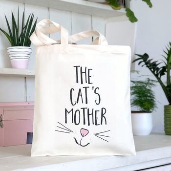 'The Cat's Mother' Cat Lovers Gift, Pet Mum Gift Bag, 2 of 2