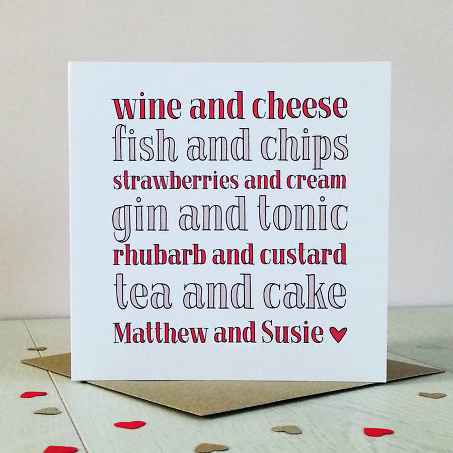 Perfect Match, Personalised Card, 1 of 3