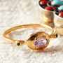Purple Amethyst Gold And Silver Solitaire Ring, thumbnail 10 of 12