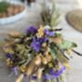 Purple Yellow Meadow Dried Bouquet, thumbnail 6 of 7