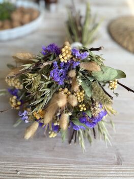 Purple Yellow Meadow Dried Bouquet, 6 of 7