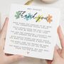 Personalised Teacher Ta Thank You Poem Card, thumbnail 1 of 7