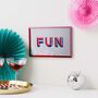 Handmade Retro Fun Mirror Sign Mirrored Acrylic Wall Art, thumbnail 1 of 8