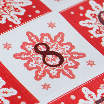 Twelve Days Of Christmas Advent Stickers One Sheet Of 35 Stickers, 3 of 3