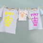 Family Pint Twinning Trio Tshirts For Mum Dad And Child, thumbnail 1 of 4