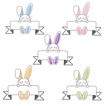Personalised Bunny Banner Easter Bag, 4 of 4