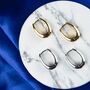 Plain U Shape Geometric Large Oval Hoop Earring, thumbnail 5 of 8
