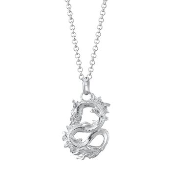 Chinese Dragon Necklace, Sterling Silver Or Gold Plated, 8 of 10